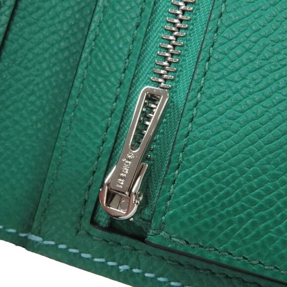HERMES Bearn Combination Verso Epsom Celeste/Vert Jade - Picture 6 of 11